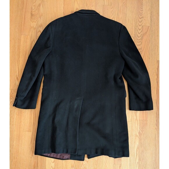 Vintage Hart Schaffner Marx Silver Trumpeter Mens Cashmere Overcoat Trench Coat - Picture 7 of 16